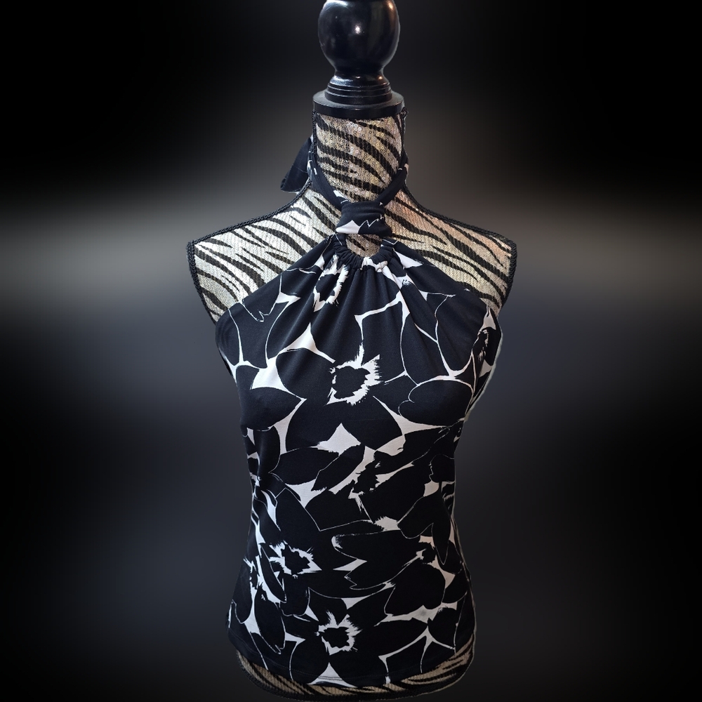 Michael Kors Floral Print Halter - Sz. Large